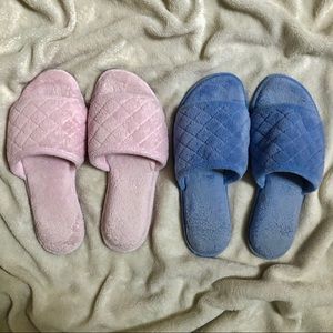 2 Pair Dearfoam Slippers XL  (sold separately)